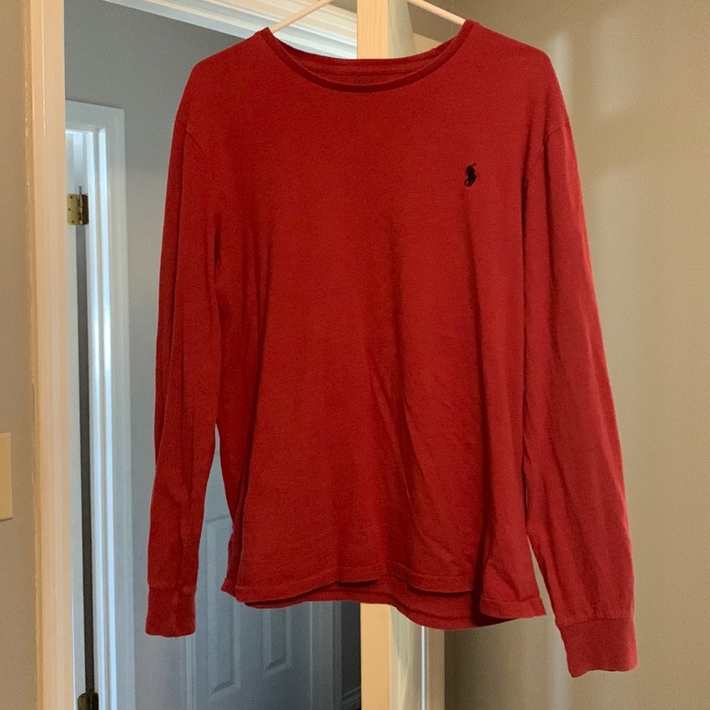 Red Polo Ralph Lauren long sleeve